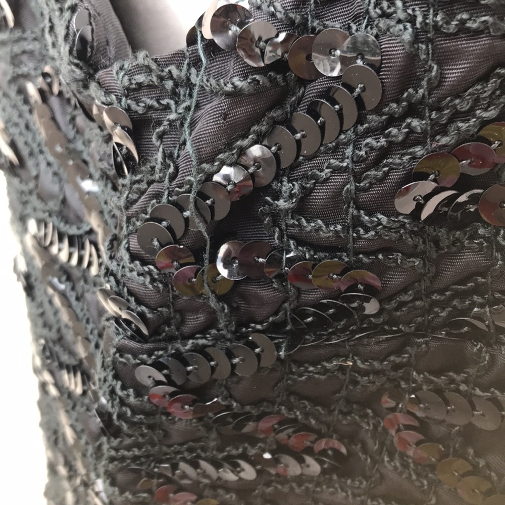 Vintage 1960s Black Sequin Sheath Dress - Picture 8 of 9